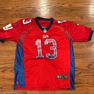 Odell Beckham Nike Red and Blue New York Giants Jersey